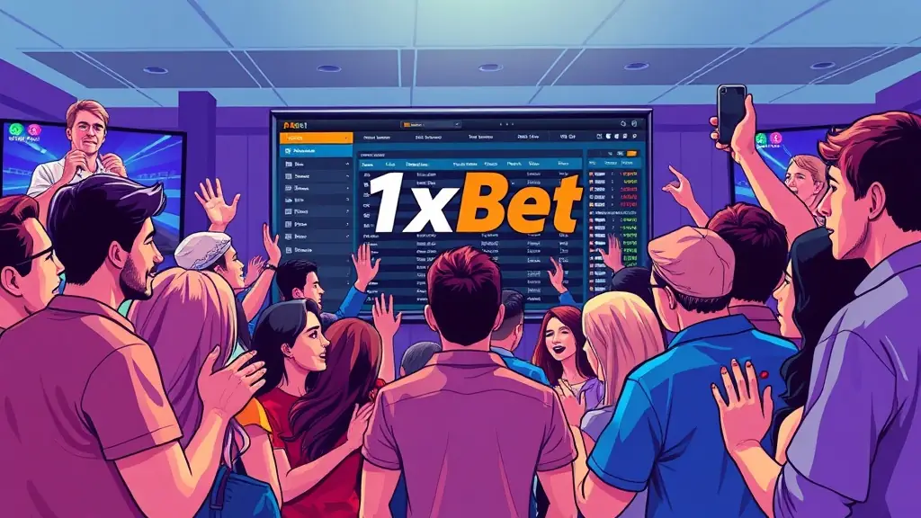 Bettors eagerly watching and waiting for high odds to place their bets on 1xBet.